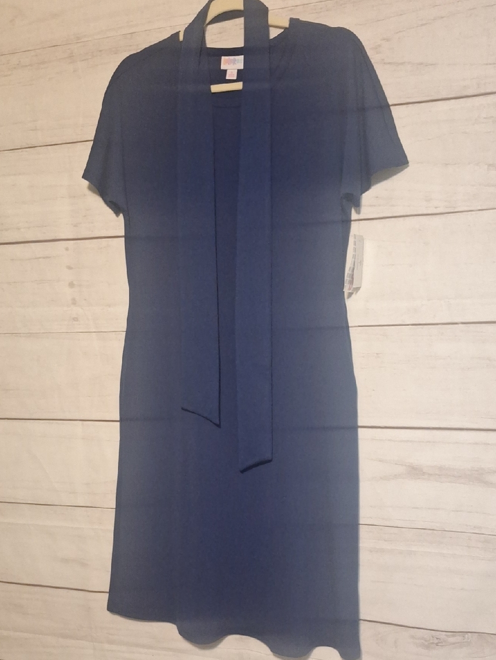 NWT LuLaRoe Classic Navy Tie-Waist Short Sleeve Dress - Women